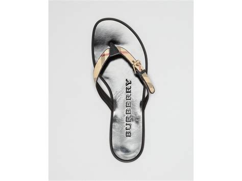 burberry flipflop|burberry diamond flip flops.